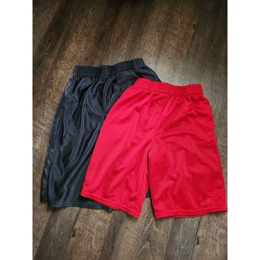 2 pair boys Starter athletic shorts 8 & 10/12